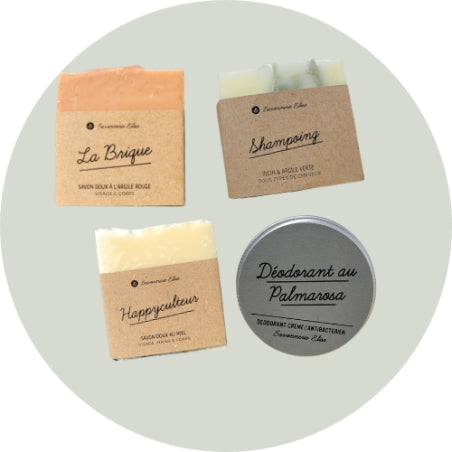 Cadeaux d'anniversaire, fêtes de fin d'année, coffret découverte pour débuter dans le zéro déchet.
Le coffret se compose de 4 produits éthiques et français. 