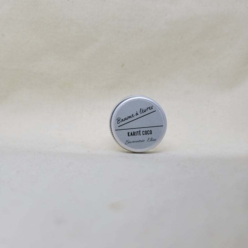 Baume à lèvres bio au karité et à l'huile de coco de la Savonnerie Elise, soin nourrissant 100% naturel fabriqué en France