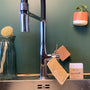 Éponge vaisselle en luffa naturel, accessoire de nettoyage biodégradable fabriqué en France
