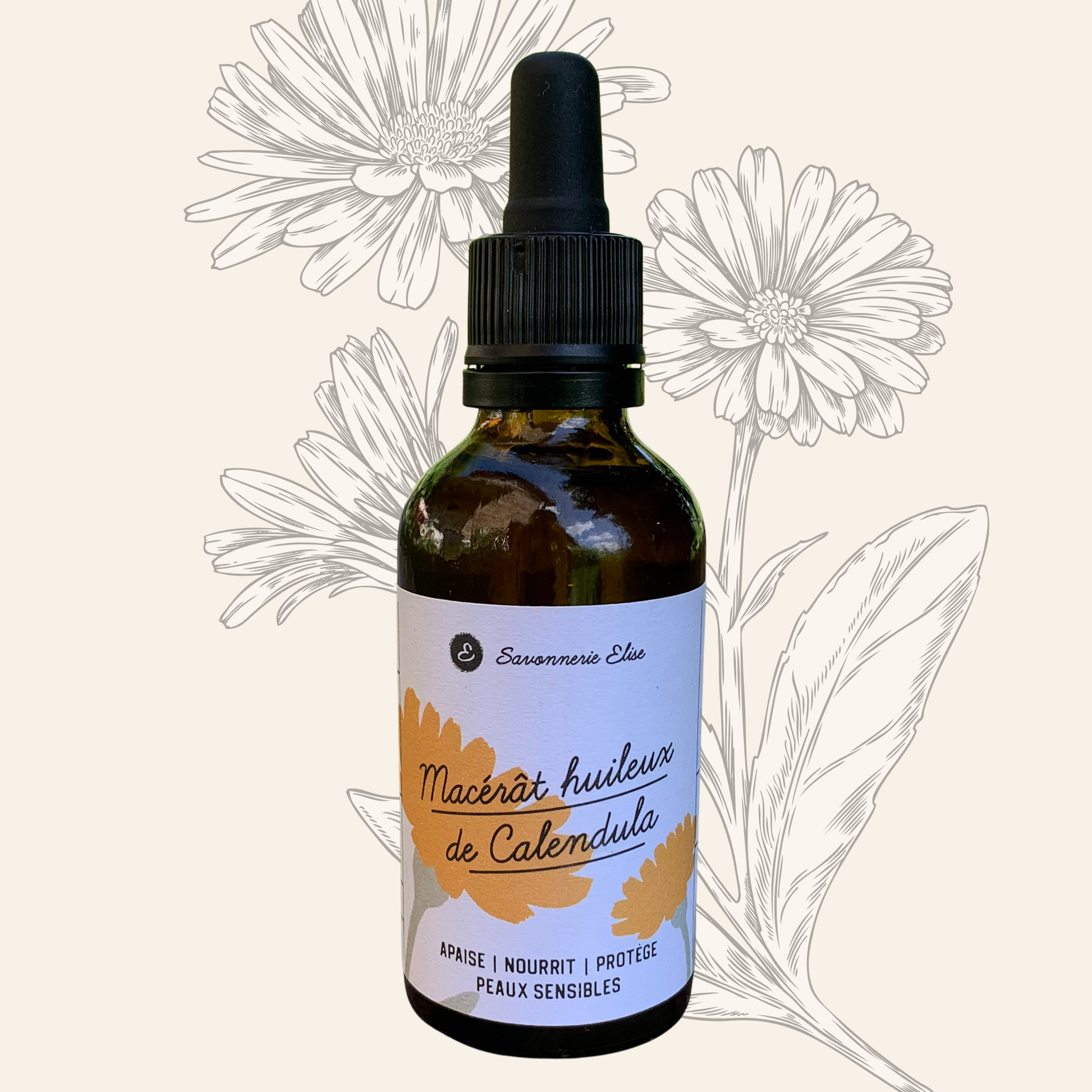 Macérât Huileux de Calendula Bio – Soin Solarisé Artisanal