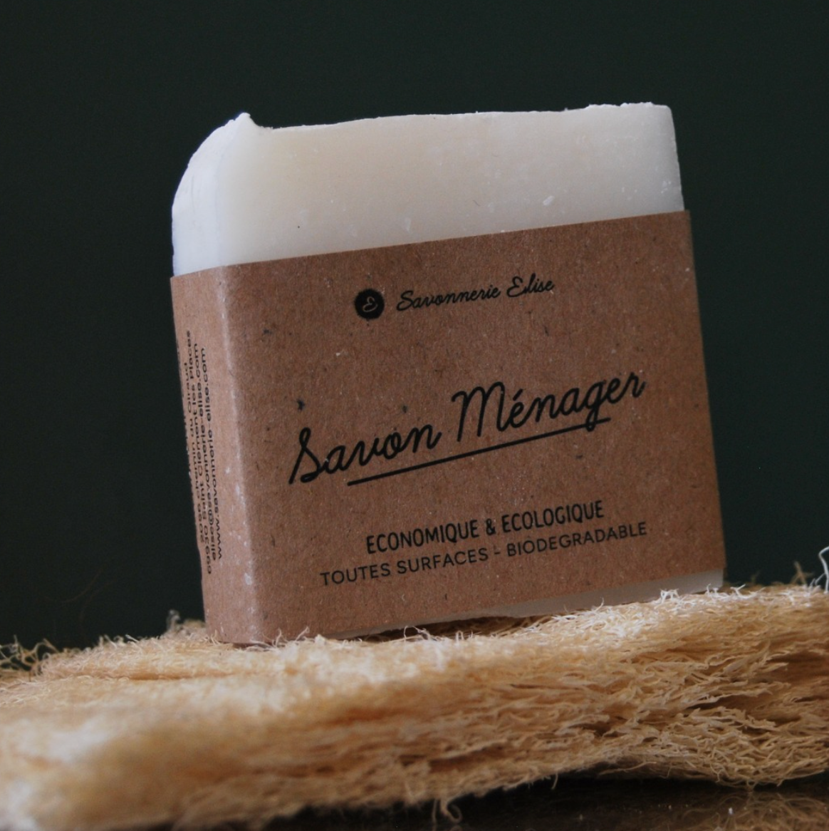 Savon ménager solide multi-usage et biodégradable de la Savonnerie Elise, nettoyant naturel pour toute la maison fabriqué artisanalement en France