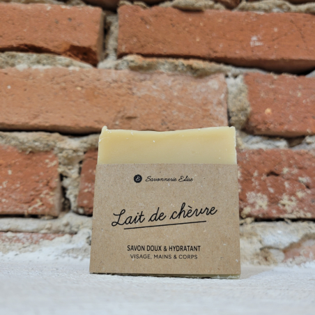 Savon au lait de chèvre bio zéro déchet de la Savonnerie Elise, cosmétique naturelle artisanale pour un soin quotidien bienveillant